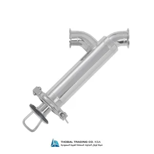 Precision-engineered sanitary stainless steel Y-strainer with tri-clamp connections
