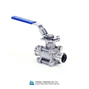Industrial 3-Piece Stainless Steel Ball Valve with Press-Fit End Connections