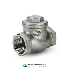 Industrial flanged stainless steel swing check valve